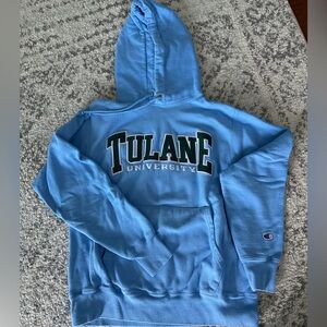 Champion Light Blue Tulane University Hoodie